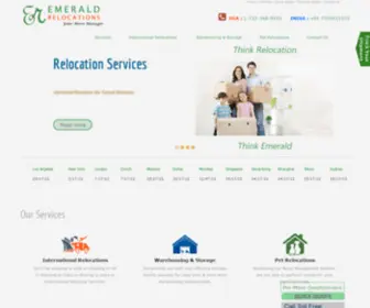 Emeraldrelocations.com(Relocations from / to India organized by Emerald Relocations) Screenshot