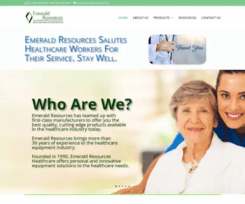 Emeraldresources.com(Emerald Resources Healthcare Incorporated) Screenshot