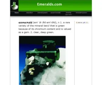 Emeralds.com(The Natural Emerald Company) Screenshot