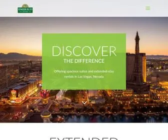 Emeraldsuites.com(Las Vegas Weekly Rentals) Screenshot