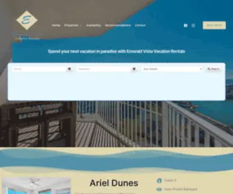 Emeraldvistavacationrentals.com(Emerald Vista Vacation Rentals) Screenshot