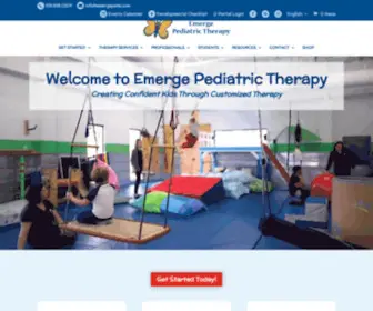 Emergeachildsplace.com(Our mission at Emerge Pediatric Therapy) Screenshot