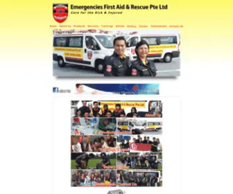 Emergencies.com.sg(Emergencies First Aid & Rescue Pte Ltd) Screenshot