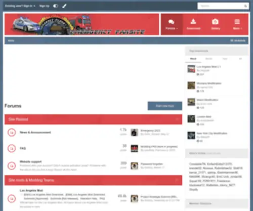 Emergency-Planet.com(The Squad Fan Forum) Screenshot