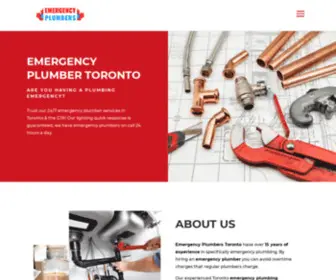 Emergency-Plumbers.com(Emergency Plumbers Water Damage Restoration Toronto Mold Removal) Screenshot