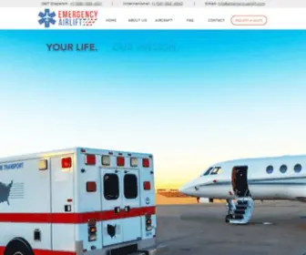 Emergencyairlift.com(Emergency Airlift) Screenshot