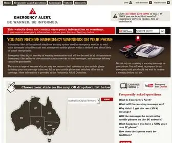 Emergencyalert.gov.au(Emergency Alert) Screenshot