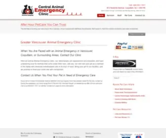 Emergencyclinic.ca(Central Animal Emergency Clinic) Screenshot