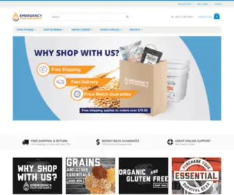 Emergencyfoodandsupply.com(Create an Ecommerce Website and Sell Online) Screenshot