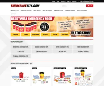 Emergencykits.com(The Most Trusted Name for Emergency Kits) Screenshot