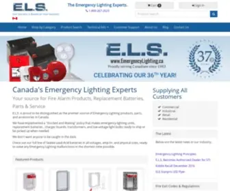 Emergencylighting.ca(E.L.S) Screenshot