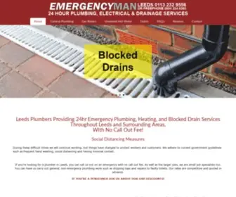 Emergencyman.co.uk(Plumber Leeds) Screenshot