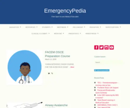 Emergencypedia.com(Free Open Access Medical Education) Screenshot