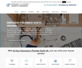 Emergencyplumbervirginia.com(Emergency Plumber North VA) Screenshot