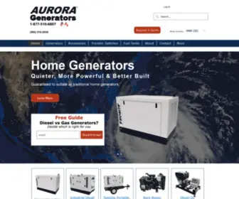 Emergencypower.com(Aurora Generators Inc) Screenshot