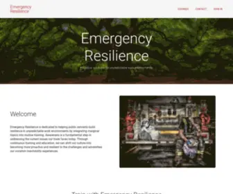 Emergencyresilience.com(Emergency Resilience) Screenshot