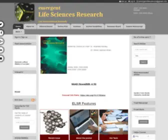 Emergentresearch.org(Emergent Life Sciences Research) Screenshot