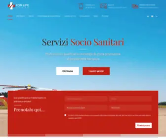 Emergenzaforlife.it(Servizi Socio Sanitari e Ambulanze private a Roma) Screenshot