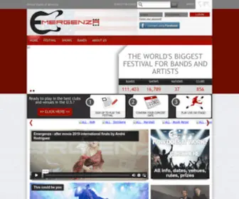 Emergenza.net(Emergenza The festival for unsigned bands wanting more) Screenshot