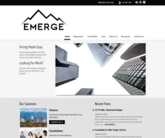 Emergeprofessional.com(Professional staffing services where you're a priority. Emerge) Screenshot