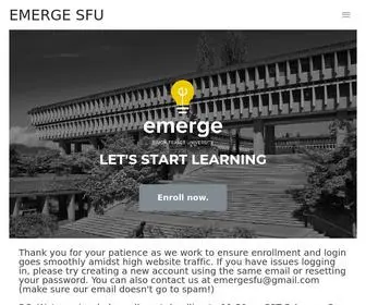 Emergesfu.com(Let's start learning) Screenshot