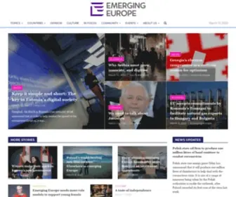 Emerging-Europe.com(Opinion, Intelligence and News) Screenshot