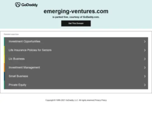 Emerging-Ventures.com(Emerging Ventures) Screenshot