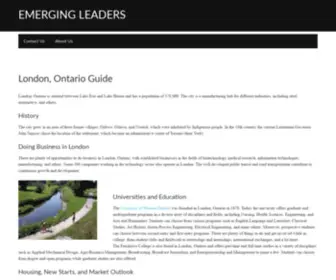 Emergingleaders.ca(Emerging leaders) Screenshot