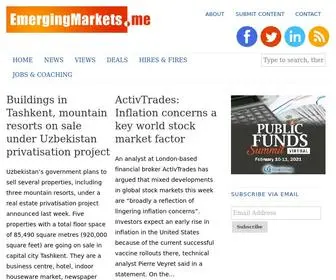 Emergingmarkets.me(Emerging Markets Financial Services News) Screenshot