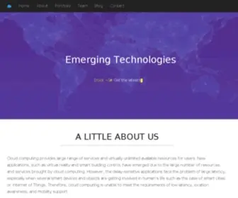 Emergingtechnet.org(Emerging Technologies) Screenshot