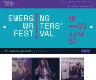 Emergingwritersfestival.org.au(Australia's premier festival for new and emerging writers) Screenshot