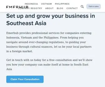 Emerhub.com(Payroll and company registration services in Southeast Asia) Screenshot