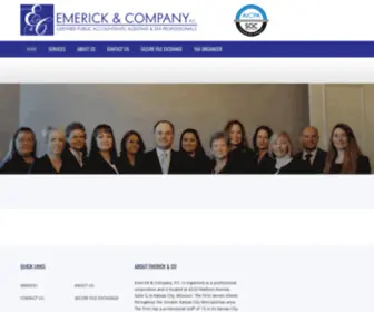 EmerickcPa.com(Certified Public Accountants) Screenshot