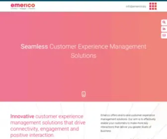 Emerico.com(Customer Experience Management Solutions from Emerico) Screenshot