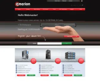 Emerion.com(Emerion WebHosting) Screenshot