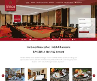 Emersiahotel.com(Emersia Hotel & Resort Lampung) Screenshot