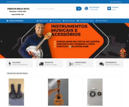 Emersonbrasamusic.com.br(Emerson Brasa Music) Screenshot