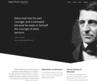 Emersoncentral.com(Ralph Waldo Emerson) Screenshot