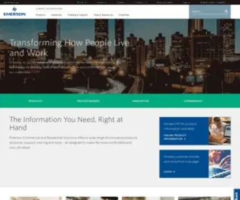 Emersonclimate.com(HVACR Technology and Infrastructure Solutions) Screenshot