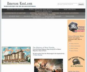 Emersonkent.com(World History for the Relaxed Historian) Screenshot