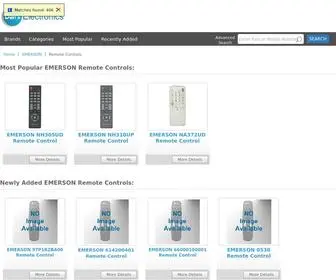 Emersonremotes.com(EMERSON TV Remote Controls) Screenshot