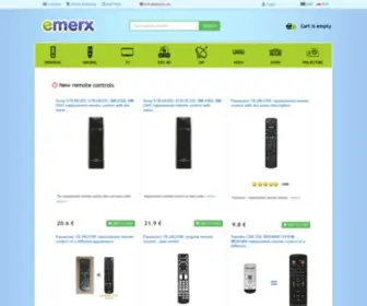 Emerx.eu(Original remote controls) Screenshot