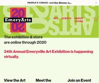 Emeryarts.org(34th Annual Emeryville Art Exhibition) Screenshot