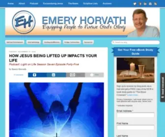 Emeryhorvath.com(Equipping people to pursue God's glory) Screenshot