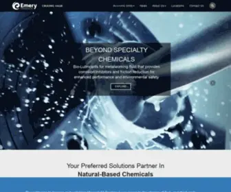 Emeryoleo.com(Emery Oleochemicals) Screenshot