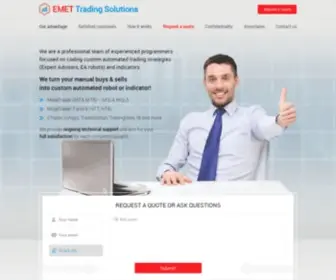 Emet-Trading-Solutions.com(We automate your custom trading strategy) Screenshot