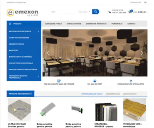 Emexon.ro(Izolatie fonica profesionala) Screenshot