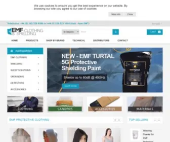 Emfclothing.com(EMF Clothing Ltd) Screenshot