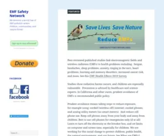 Emfsafetynetwork.org(We envision a world free of EMF pollution where children) Screenshot