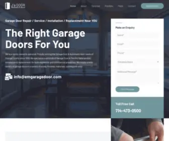 Emgaradoorservice.com(E&M Garage Door) Screenshot